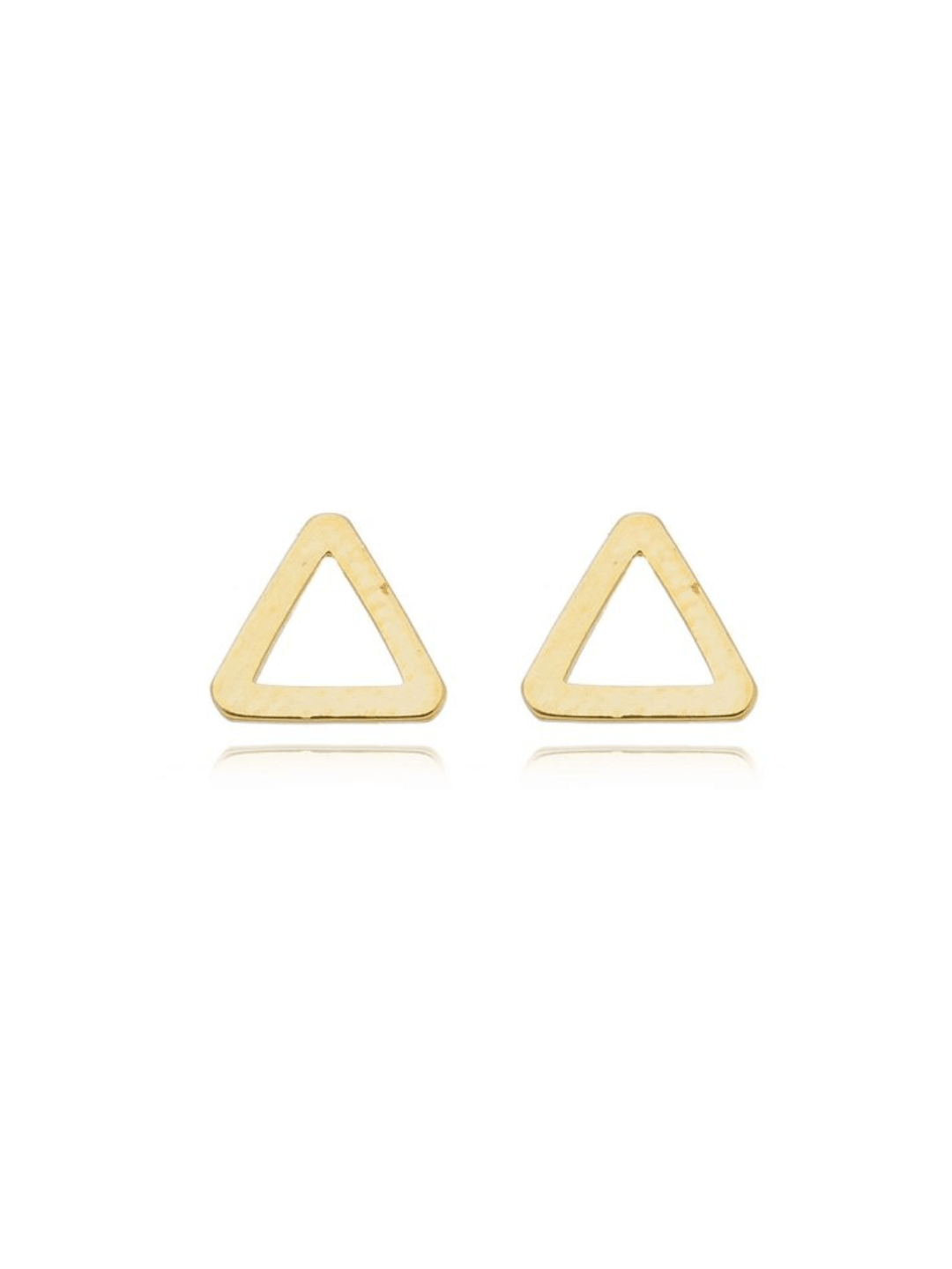BRINCO TRIANGULO VAZADO Cor:Dourado