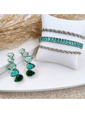 KIT BRINCO COM PULSEIRAS MELLO TONS DE VERDE Cor:Dourado