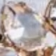 KIT ANEL REGULÁVEL E BRINCO DE ZIRCÔNIA Cristal WALL BANHO DOURADO Cor:cristal