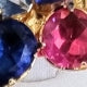 KIT COLAR BRINCO E ANEL LUCIANA TOSN DE INVERNO Cor:SAFIRA COM PINK