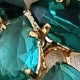 BRINCO JESSICA BANHO DOURADO Cor:TONS DE VERDE