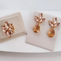 KIT ANEL COM BRINCO LUNNA NUDE DOURADO