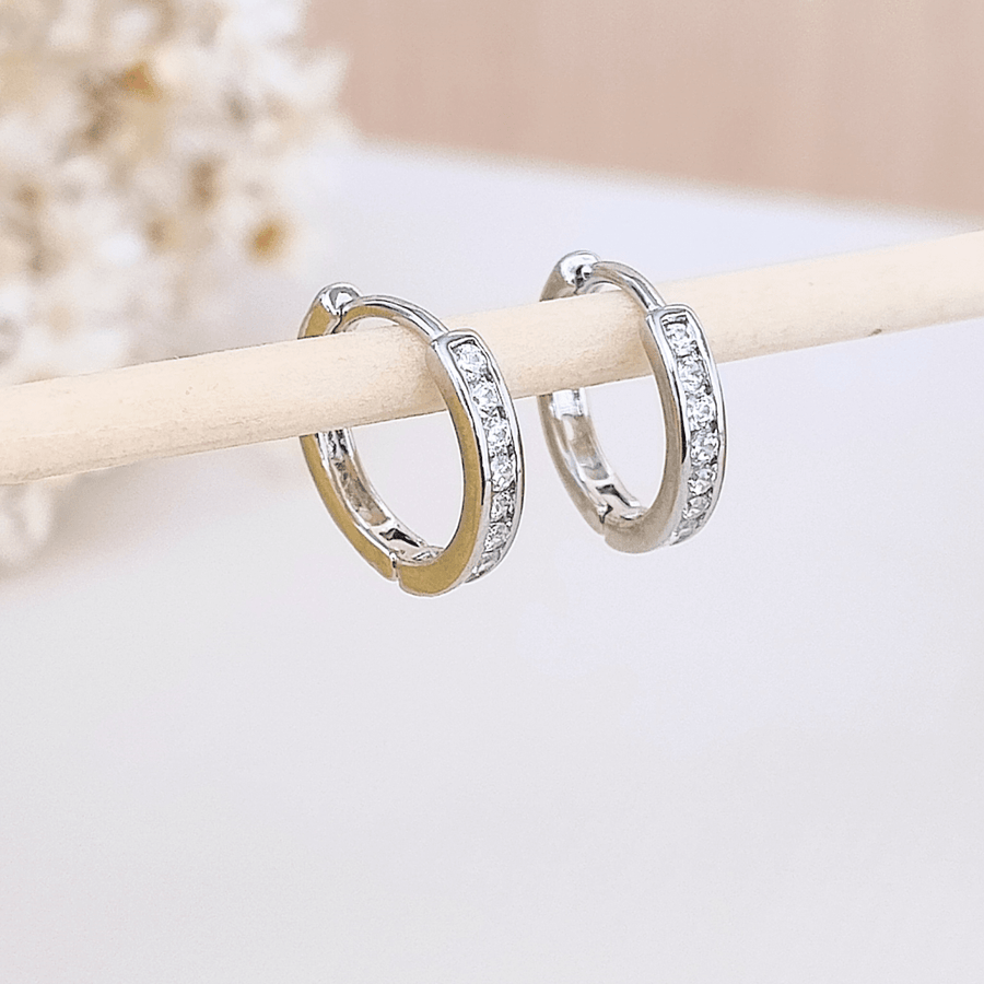 ARGOLINHA ZIRCONIA CRISTAL ZENOBIA Cor:Prata