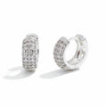 Argola de Zircônia 5 Camadas Prata