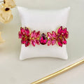 Bracelete de Pedraria Pink com Fuscia Nilce