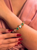 Bracelete Gota Luciana de Zircônia Collor Dourado