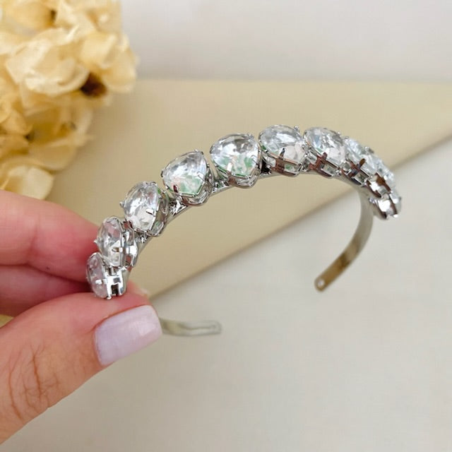 Bracelete Gotinha Alice de Zircônia Cristal Prata