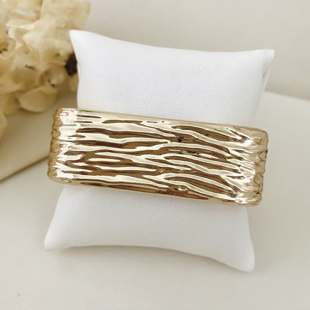 Bracelete Quadrado Ondas Dourado