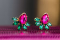 Brinco Jack Rosa Pink com Verde