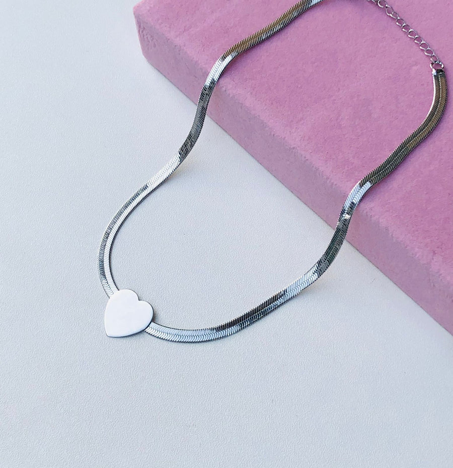 Choker Fita com Coração