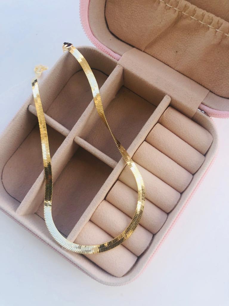 Choker Fita Dourado