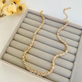 Choker Riviera de Zircônia Baguete Cristal