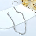 Choker Riviera de Zircônia Baguete Cristal Prata