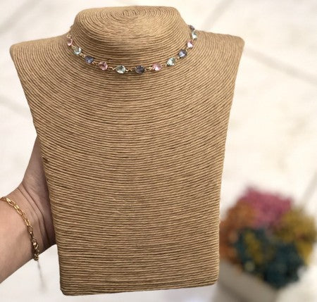 Choker Zircônia Mini Gotinhas
