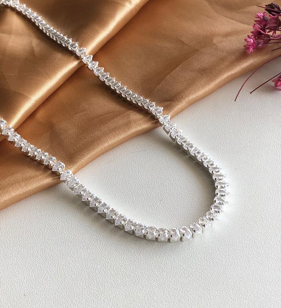 Choker de Zircônia Navete Cristal