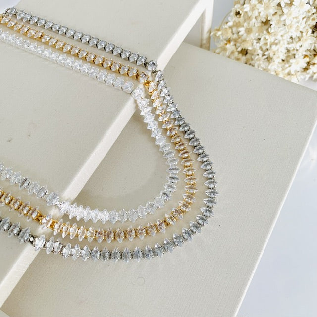 Choker de Zircônia Navete Cristal