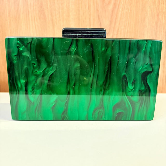 Clutch de Madrepérola Verde Esmeralda