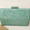 Clutch Madrepérola Menta Furta-cor