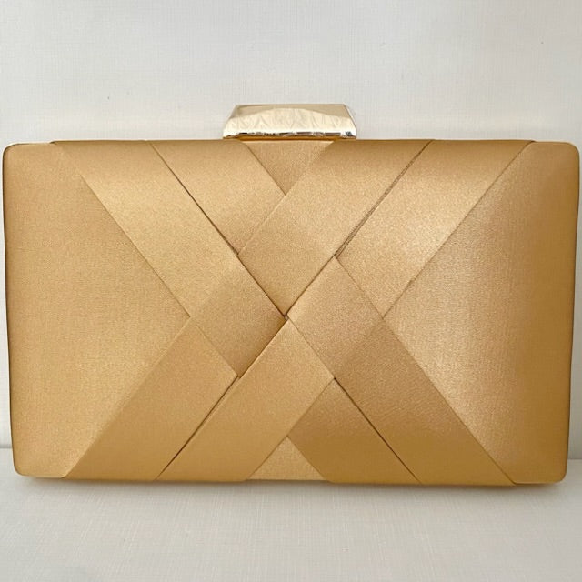 Clutch de X Marrom Caramelo