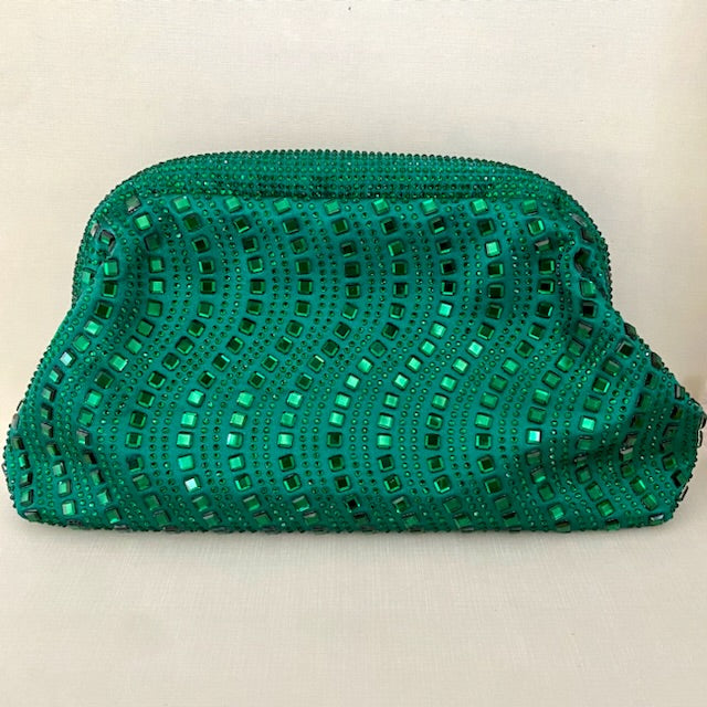 Clutch Poderosa Verde Esmeralda