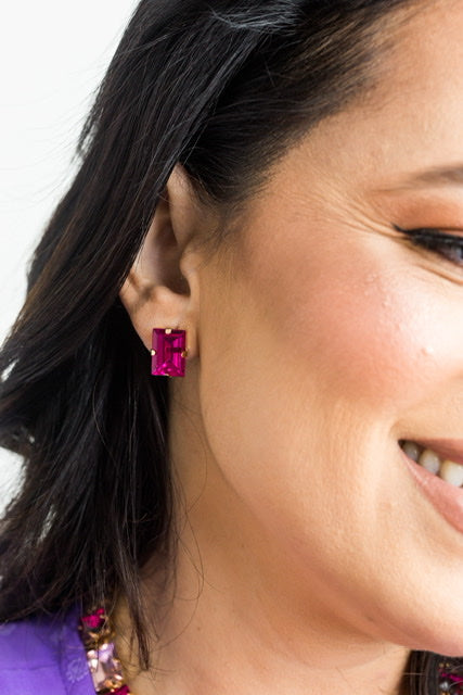 kit Colar com Brinco rosa com Rosa Pink Salete