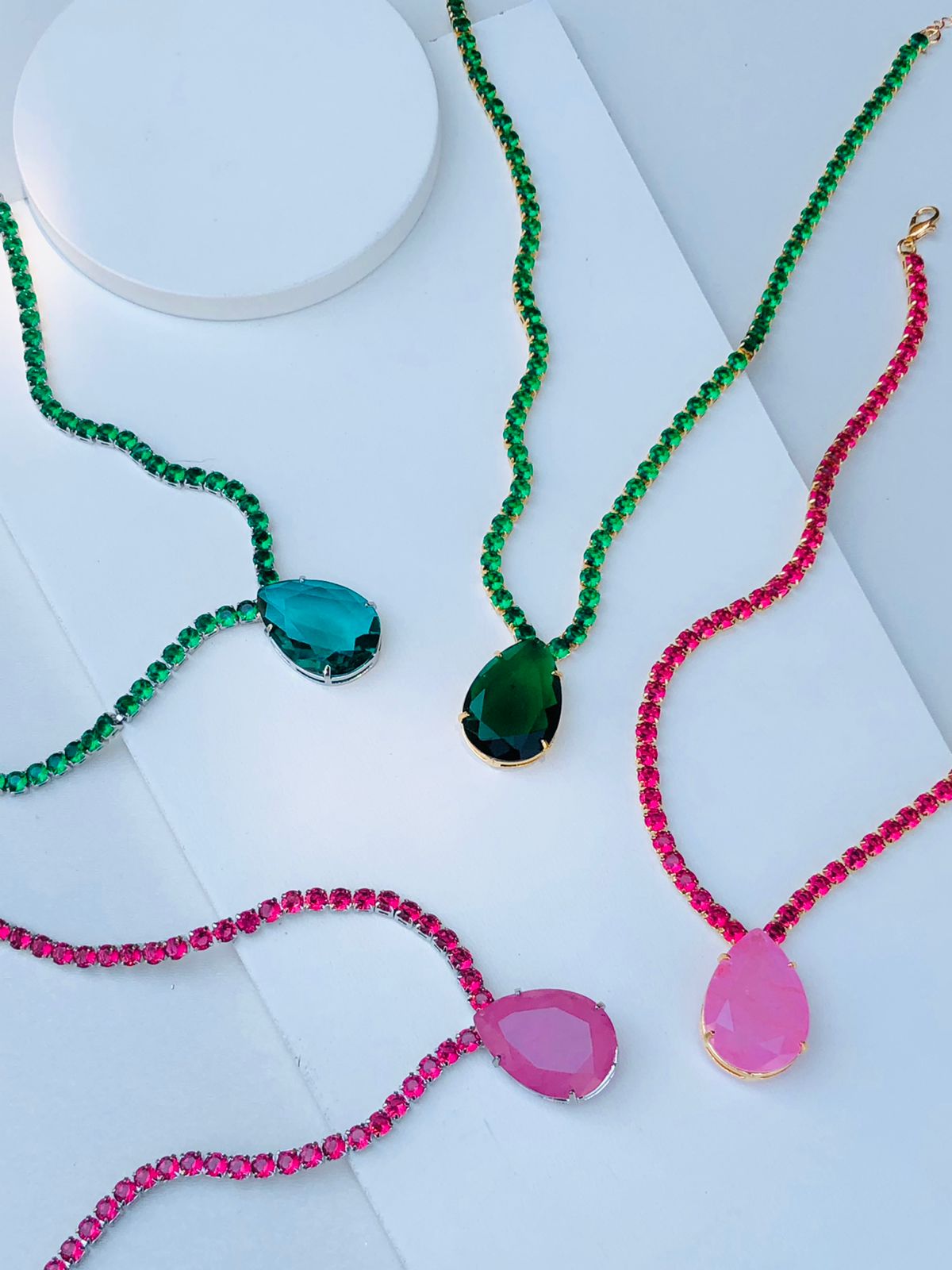 Colar de Zircônia com Gota Collor