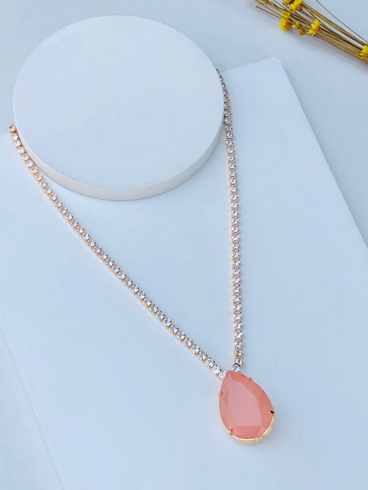 Colar de Zircônia com Gota Verão