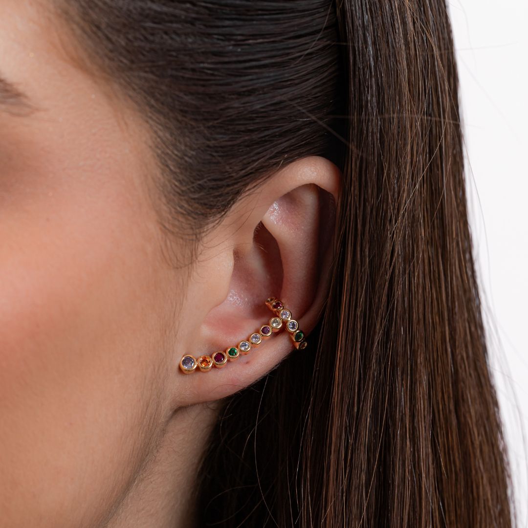Ear Cuff Stick de Zircônia Collor