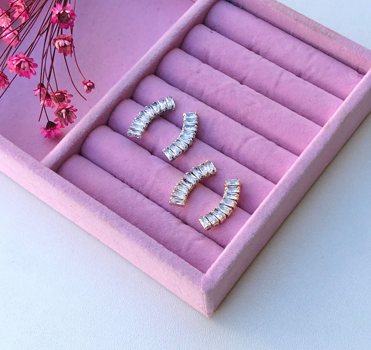 Ear Curff de Zircônia Rafas Cristal