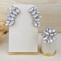 Kit Anel + Ear Cuff Cristal Crayon