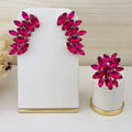 Kit Anel Regulável com Ear Curff Jonny Rosa Pink Dourado