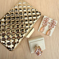Kit Brinco e Anel Regulável Londres Nude + Clutch