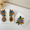 Kit Brinco e Anel Scarlat Pedraria Tons de Inverno Dourado