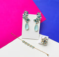 Kit de 3 Peças Azul Serenety com Ear Cuff