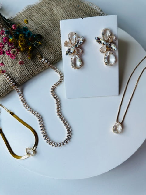 Kit de Acessórios Cristal Jessica em Zircônia