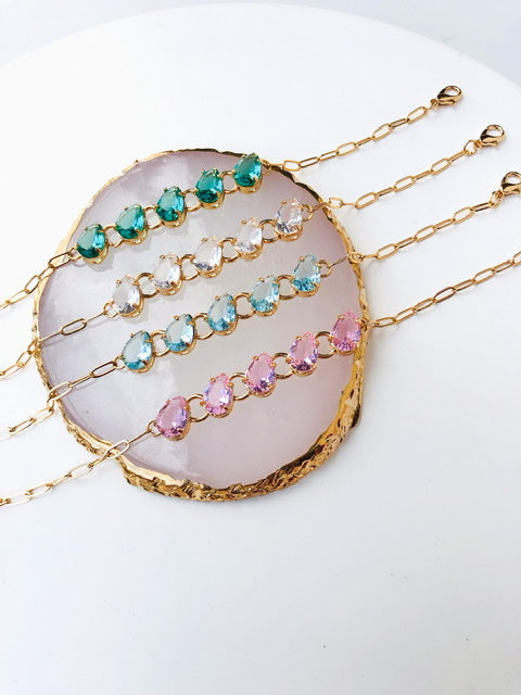 Pulseira De Zircônia Fafa