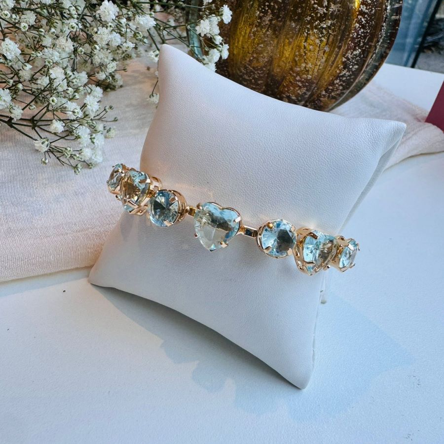 Bracelete de Zircônia Tons de Azul Noele