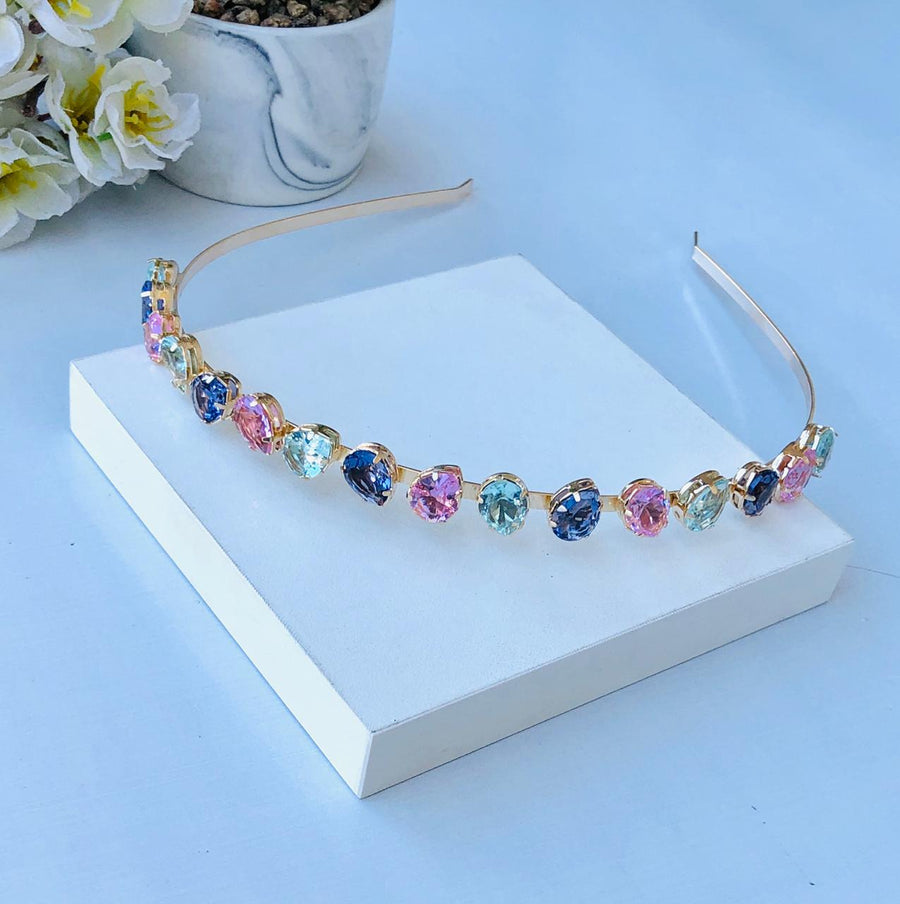 Tiara Vida com pedras de Zircônia