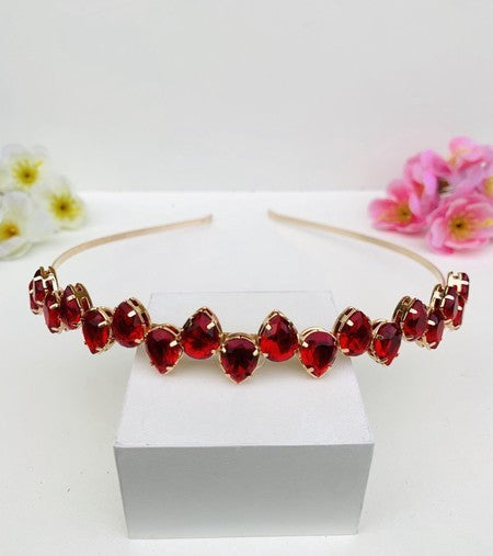 Tiara Ziq de zircônia Vermelha