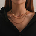 Trio de Colares Luxo Liso Theteu