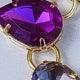 KIT COLAR BRINCO E CLUTCH MIRIAN- TONS DE ROXO Cor:TONS DE ROXO