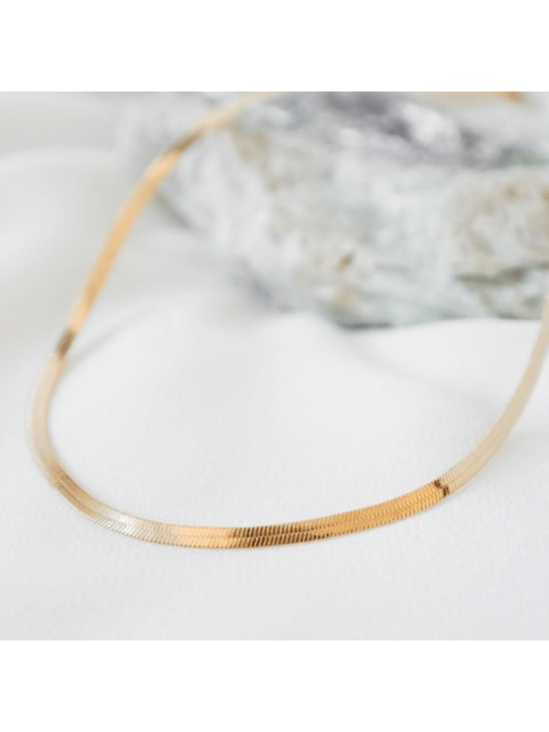 CHOCKER  DE FITA BANHADA Cor:Dourado
