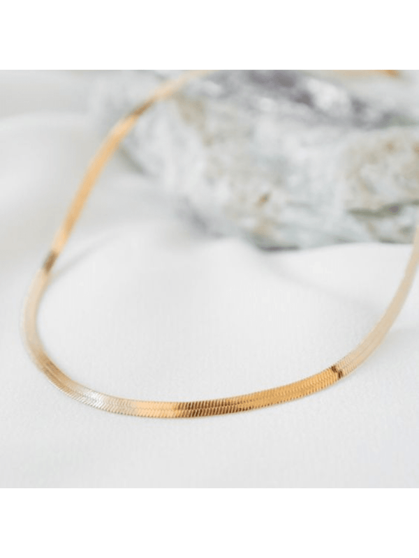CHOCKER  DE FITA BANHADA Cor:Dourado
