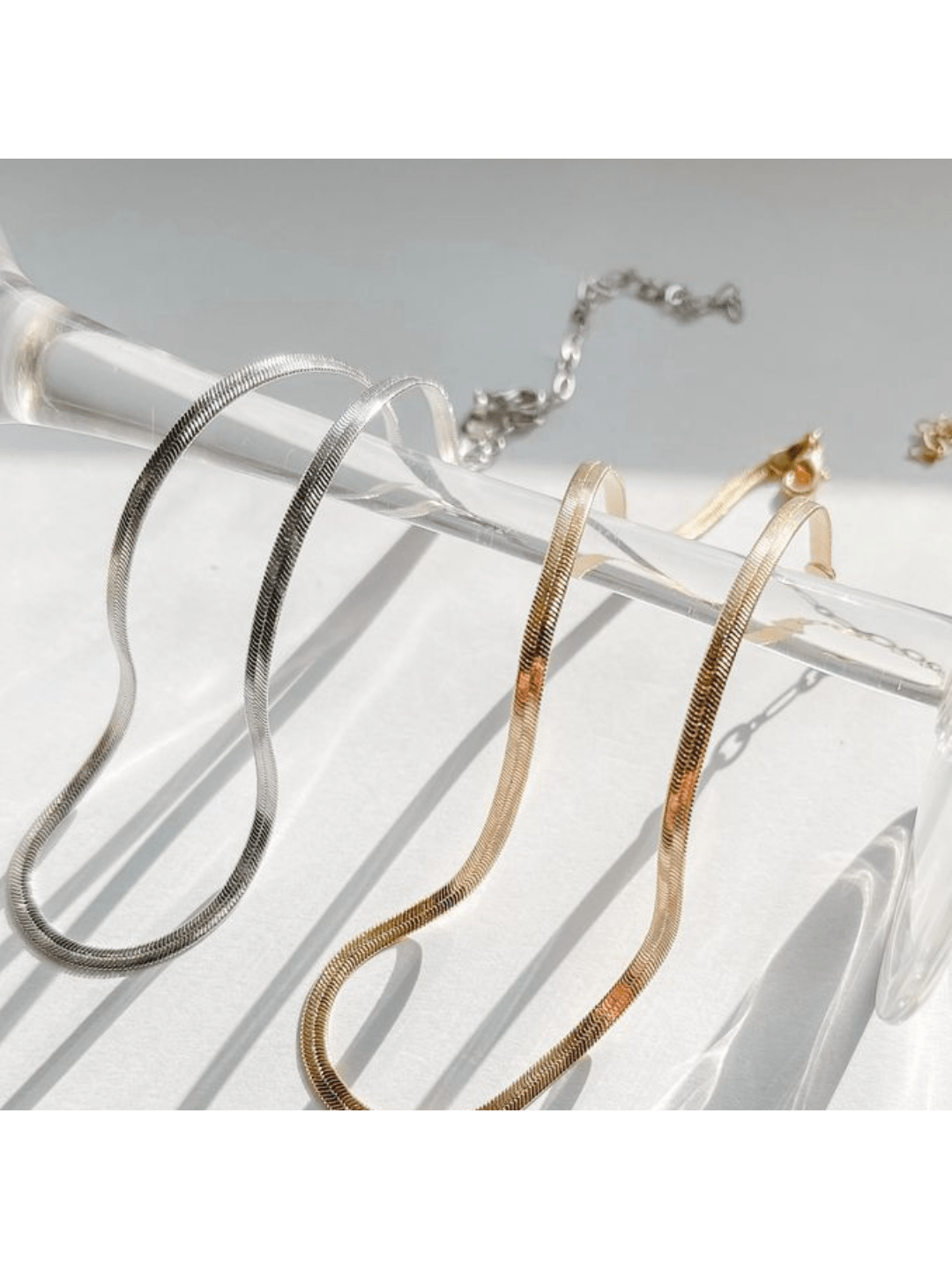 CHOCKER  DE FITA BANHADA Cor:Prata