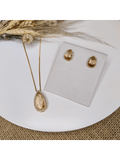 KIT BRINCO E COLAR TALLIS Cor:AMBAR