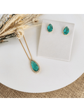 KIT BRINCO E COLAR TALLIS Cor:VERDE TURMALINA