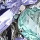 KIT ANEL COM BRINCO RENATA LAVANDA COM MENTA BANHO NIQUEL Cor:LAVANDA COM MENTA