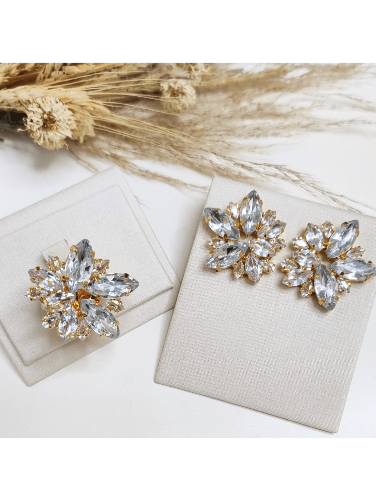 KIT ANEL E BRINCO HASSE CRISTAL Cor:cristal
