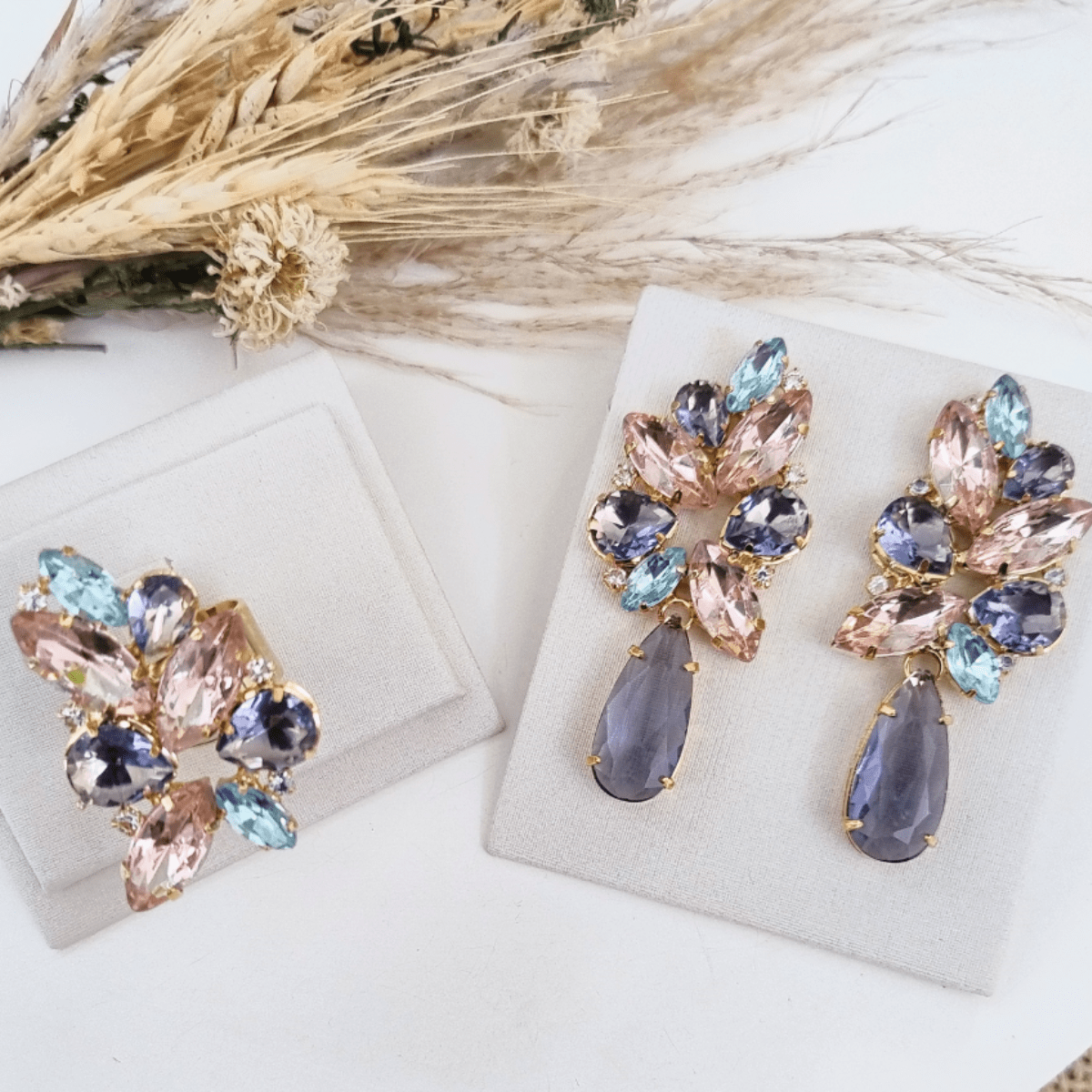 KIT BRINCO E ANEL JOSY (AZUL LILAS E ROSA) Cor:AZUL LILAS E ROSA