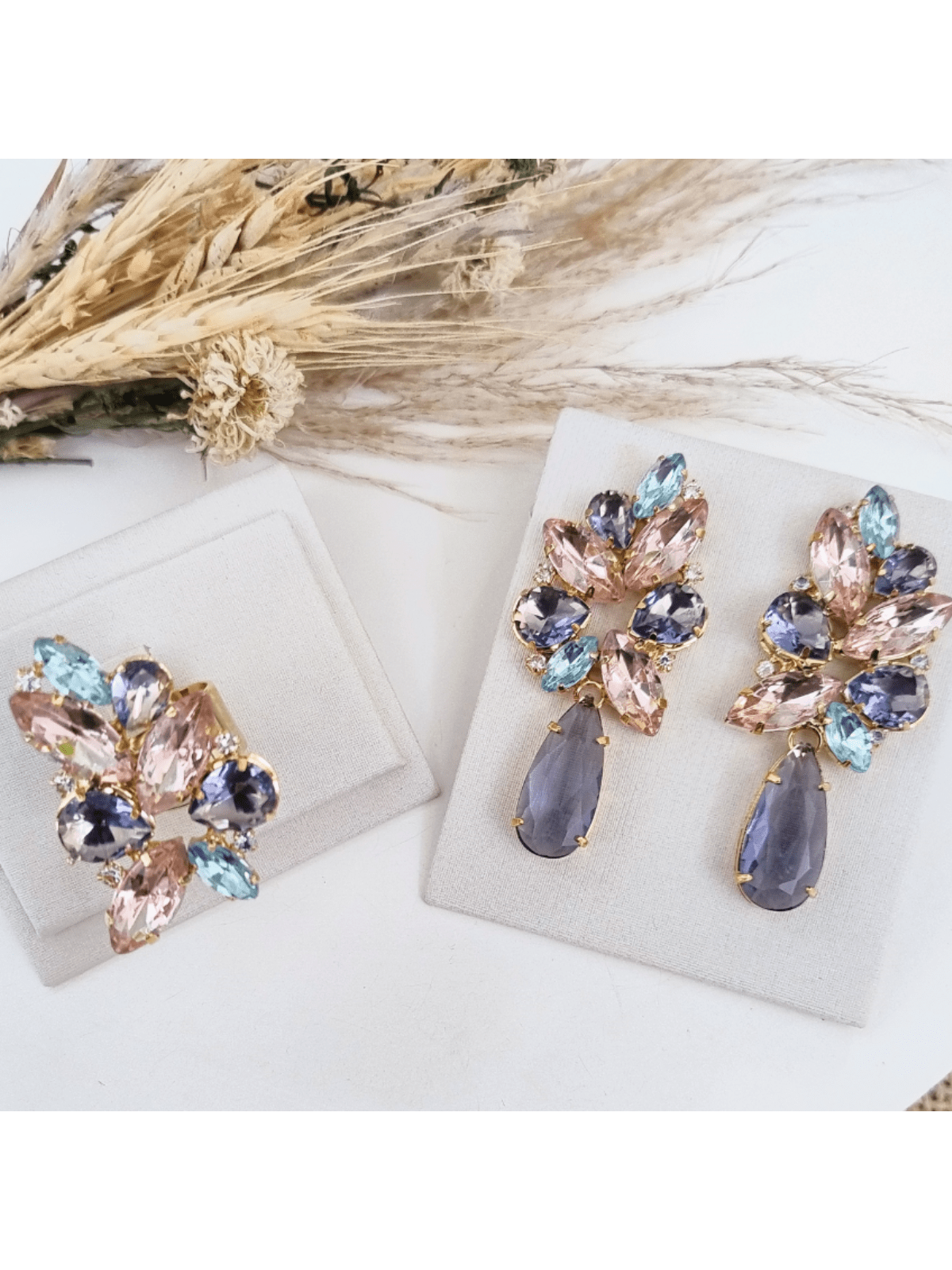 KIT BRINCO E ANEL JOSY (AZUL LILAS E ROSA) Cor:AZUL LILAS E ROSA